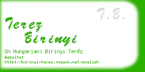 terez birinyi business card